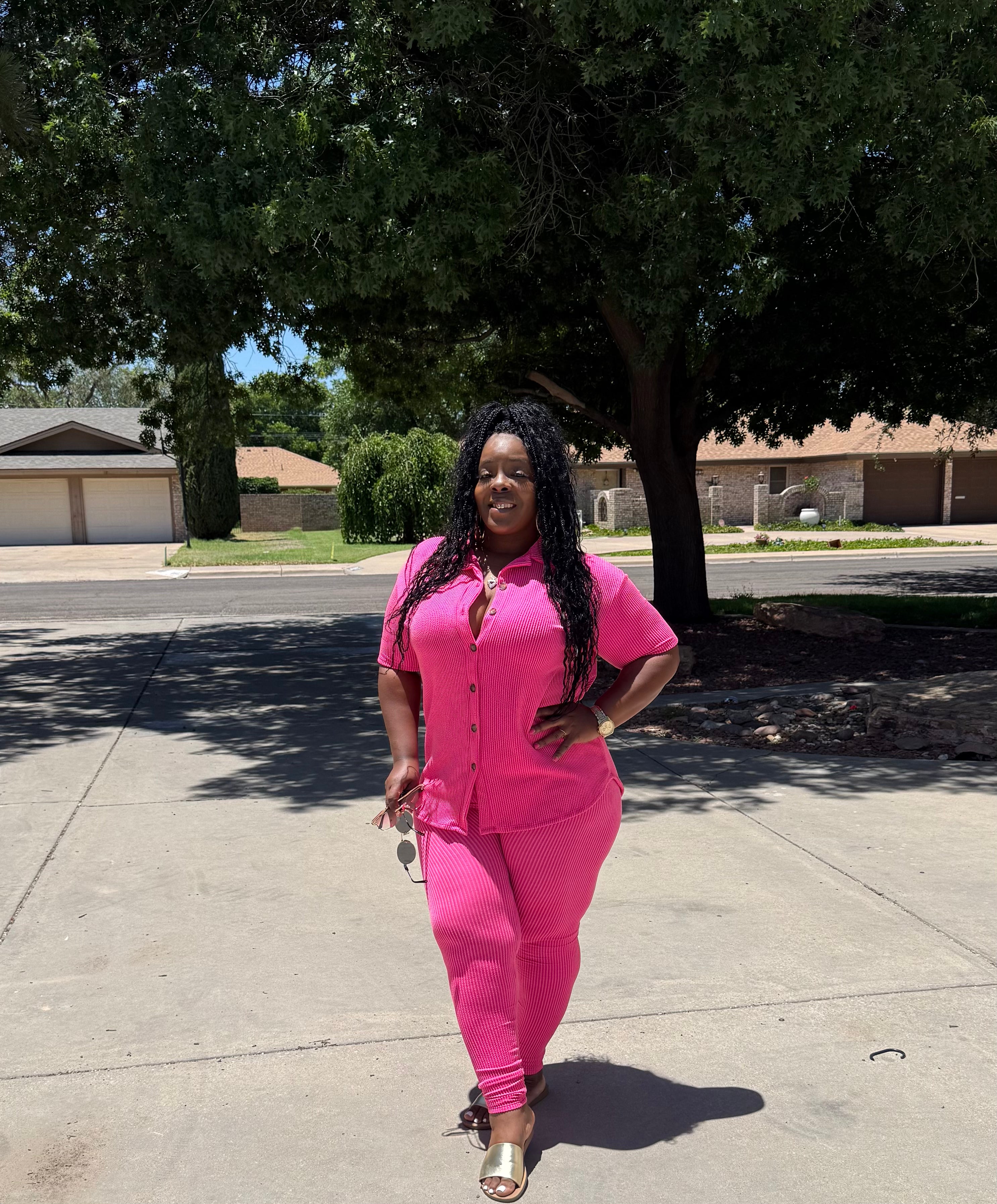 Call My Name Fuschia Set